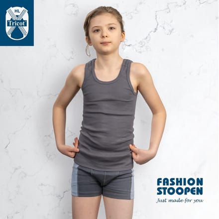 HL Tricot - Jongens boxershort Xander - Maat 152 - Jongens - GRIJS -