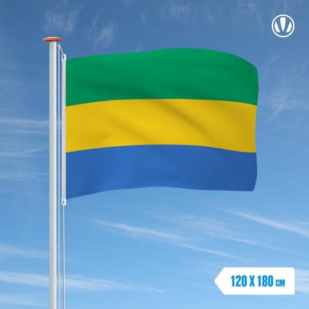 Vlag Gabon 120x180cm