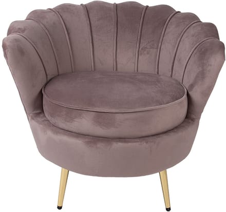 Clayre & Eef Fauteuil 83x75x76 cm Roze Textiel
