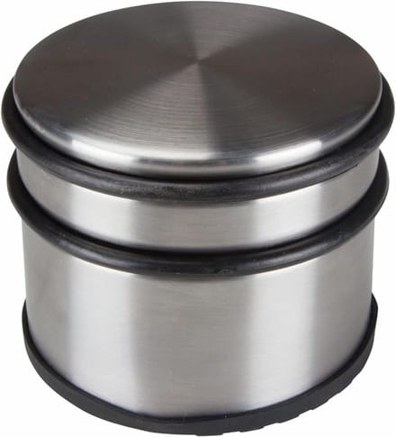 Deurstopper - Deur buffer - Deur open houden - Geen boren nodig - 9 x 7.5 cm - Zilver grijs
