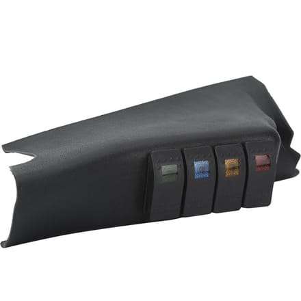 Panneau de commande combiné à interrupteurs à bascule A-Pillar Off-Road 4 bascules Compatible avec Jeep Wrangler JK 2011 2017 gray