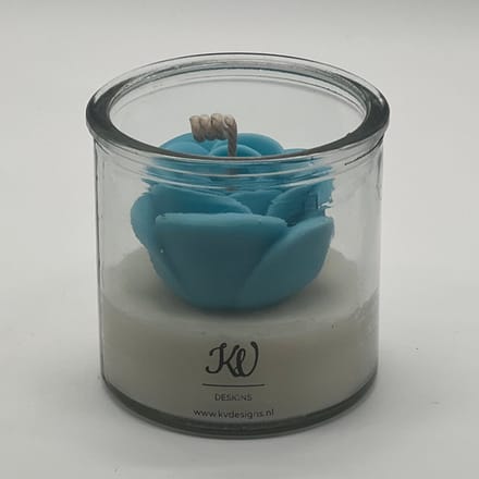Kaars in glazen pot - 671