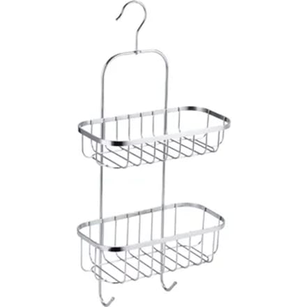 Aquavive Doucherek - 2-laags - Ophangbaar - Metaal - Chroom - 24x50x12,5cm