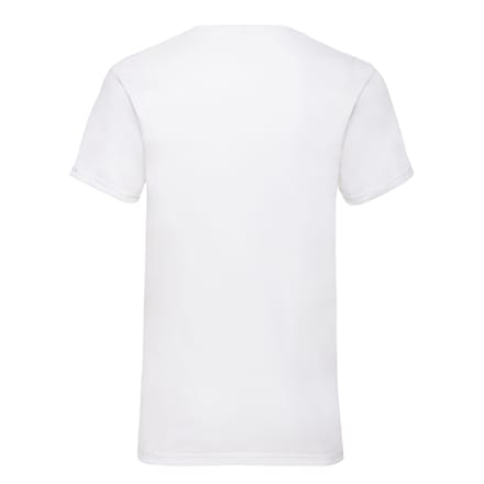 Fruit of the Loom Heren Valueweight Effen V Hals T-shirt (Wit)