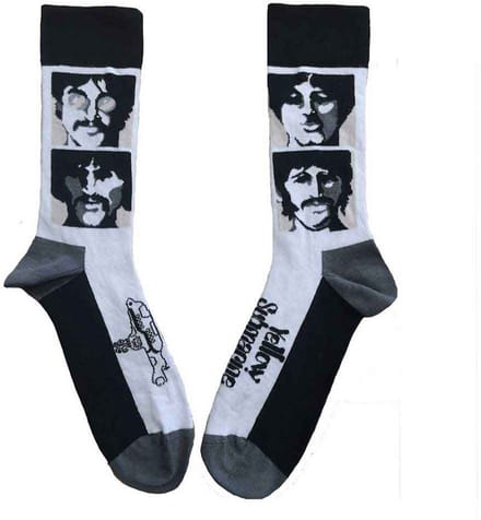 The Beatles - Sea Of Science Faces Mono Enkelsokken - Wit