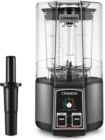 Stille schild-mixer 200 ml - Professionele mixer voor smoothies en ijsversnippering 1500 W
