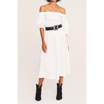 BA&SH Top Pascal Blanc Größe: M | Midikleider Outlet | Damen