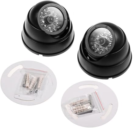 Dummy Camera - Nep Camera - Beveiliging Nabouwen - Knipperend LED - 16cm x 8cm - Zwart