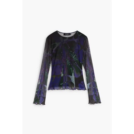 Desigual  T-Shirt Lange Mouw DOTS LEAF LACROIX