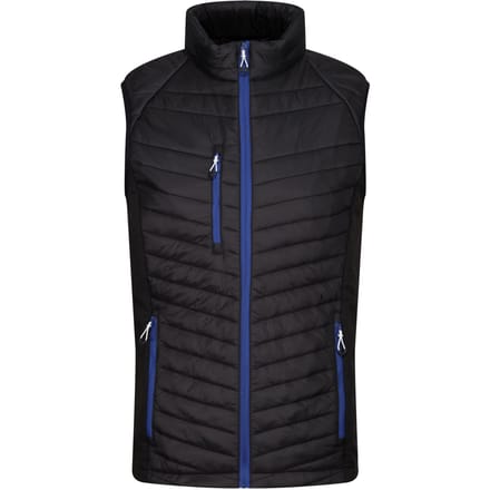 Regatta Heren Navigate Hybride Body Warmer (Zwart/Nieuw Royal)