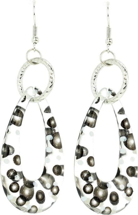 Behave - Druppeloorhangers stipjes - Grafische stijl - 7,5 cm