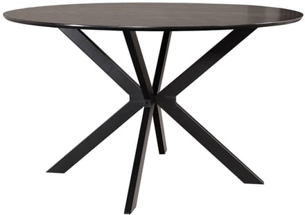 Eettafel rond Ronsi zwart 130cm ronde tafel MDF eetkamertafel