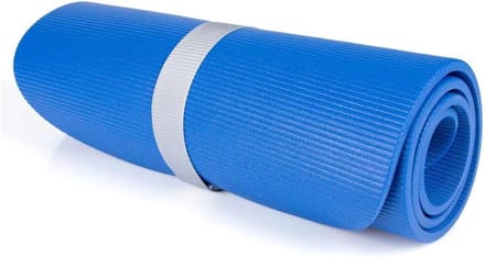 Spanband Gymnastiekmat - Matband Houder - Mat Oprollen - Klittenbandsluiting - tot 2 m - Blauw