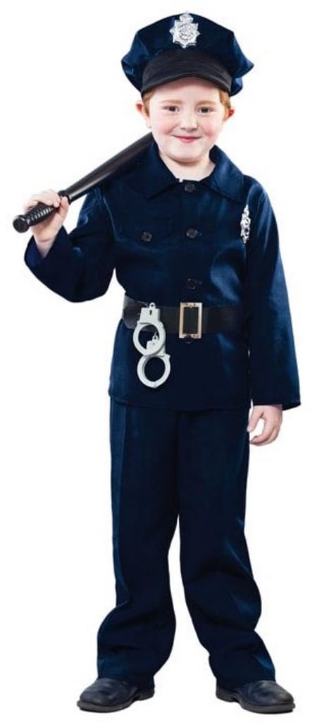 Politie pak kind jongen
