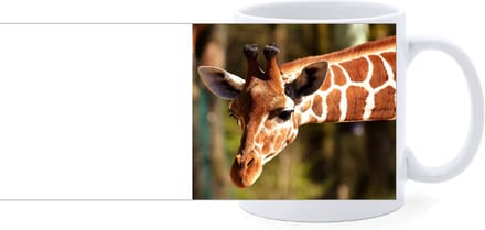 Beker - Giraffe met Uitgestrekte Nek