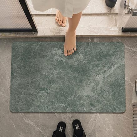 Eenvoudige Diatomeeënaarde Verdikte Kussen Absorberende Mat Badkamermat Sneldrogend High-end Badkamermat Antislip 60 * 90CM