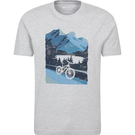 Mountain Warehouse Herenfiets T-Shirt (Medium Grijs)