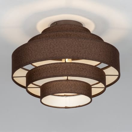 Lumidora Plafondlamp 75424 - Plafonniere - POLIGNANO - E27 - Bruin - Metaal - ⌀ 40 cm