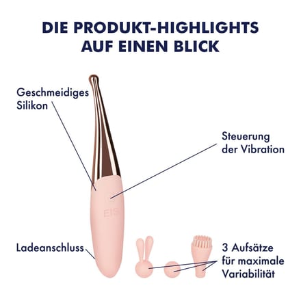 EIS, vibrator, 'design-oplegvibrator, 16,5 cm', waterdicht, oplaadbaar, huidvriendelijke siliconen