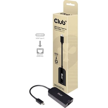 club3D CAC-1520 Netwerkadapter 2.5 GBit/s USB-C 2.0, USB-C 3.2 Gen 1, RJ45