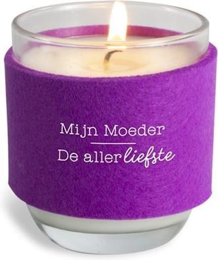 Cosy Candle "Moeder" - moederdag cadeautje