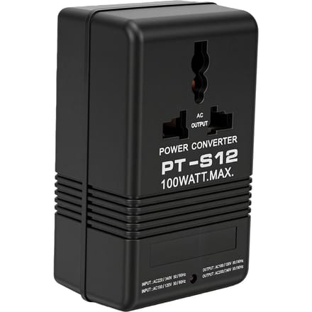 Dubbelspannings Power Converter 100W Dubbelspannings Transformator Adapter voor Reizen Telefoons Scheerapparaten black