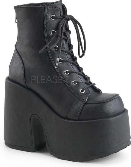 Camel-203 plateau enkellaars zwart - (EU 38 = US 8) - Demonia
