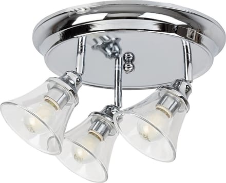 Rabalux - Plafondlamp - IP44 - 3xE14 - max 40W - chroom, Antoine