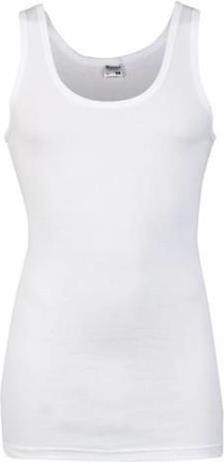 Heren hemd Briljant, elastisch katoen - Mannen onderhemd - XL - Wit