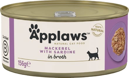 Applaws Makreel & Sardine - Kat - Natvoer - 24 x 156 gr