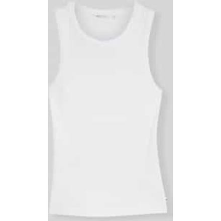 Tom Tailor Denim - Slim fit top met ribbelstructuur - Maat XL - White