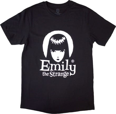 Emily The Strange - Halo Logo Heren Tshirt - S - Zwart