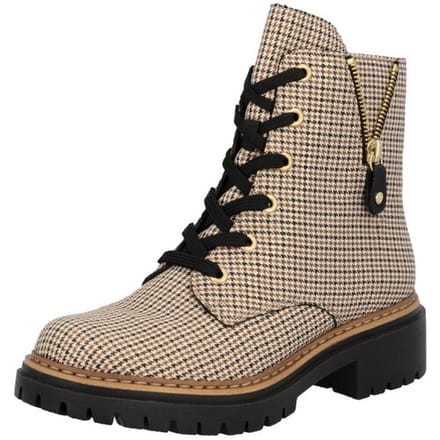 Rieker dames veterboot - Beige multi - Maat 36