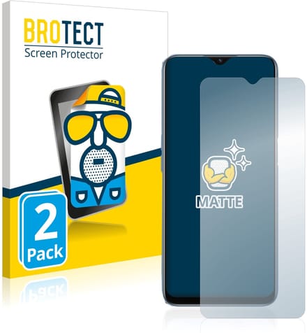 BROTECT - Screenprotector voor Oppo A16 / A17 - Folie Beschermfolie matte 2 Stuks