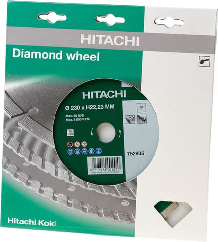 HiKOKI Diamant zaagblad 230 x 22,2 x 7mm type universeel gesinterd - 752805
