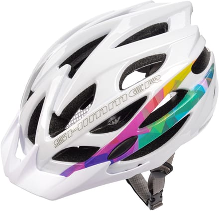 Meteor - Fietshelm - Shimmer M - 55-58 cm, wit