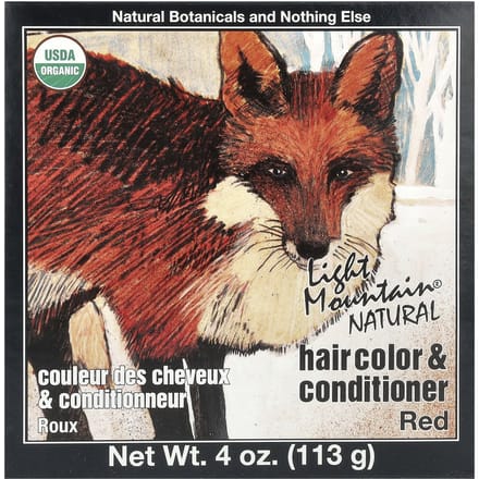 Natuurlijke Haarkleur & Conditioner, Rood, 113G(4 Oz) brown