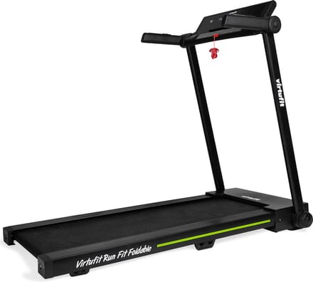 VirtuFit Run Fit Foldable Loopband - LED Display - 40 Programma's - Max. 14 km/h - Max. 115 kg - Stil in gebruik - Hartslagfunctie - Inklapbaar - 99% Voorgemonteerd - Walking pad