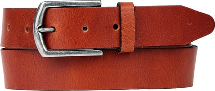 Petrol Industries Riem Heren - Broekriem - Verstelbaar - Leer - Cognac - 85 cm - S