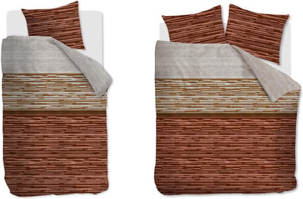 Beddinghouse Fardau dekbedovertrek - Eenpersoons - 140x200/220 - Steenrood