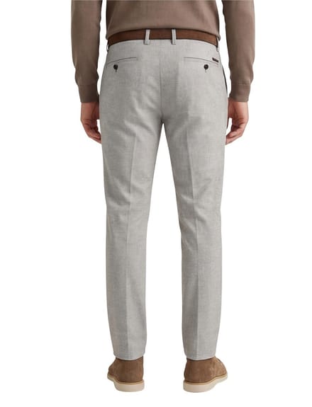 Gardeur broek grijs Tonic katoen effen