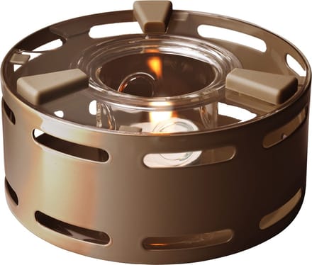 Qdo Theelicht Rond - 21 cm - Bruin