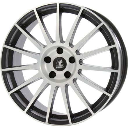 Aluminium velg 19 inch ITWHEELS Sofia 5x114,3 8J ET38, Kleur Matt Zwart Gepolijst