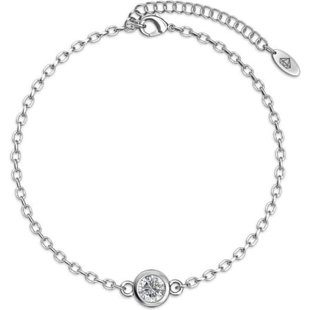 Geboortesteen armbanden - Zilver en kristal