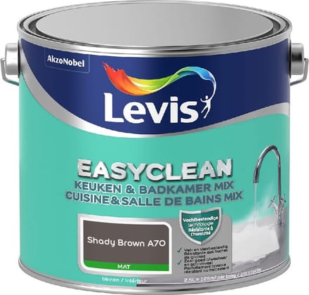 Levis - Easyclean Keuken & Badkamer Mix - Shady Brown A70 - Mengverf - 2,5 L