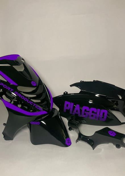 Piaggio Zip Stickerset - Piaggio - Paars