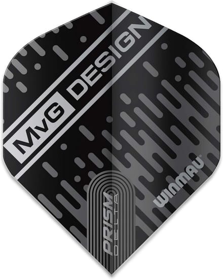 Dartflights Set - Extra Dikke Vluchten voor Dartpijlen - Zwart & Grijs