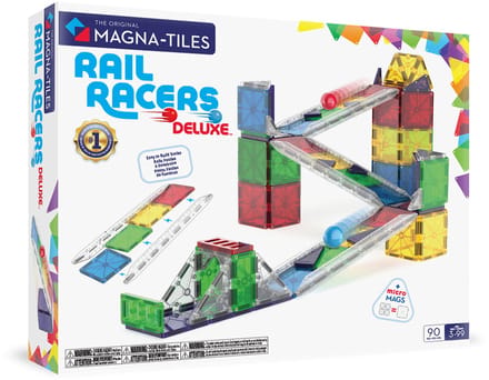 251090RR - MAGNA-TILES - Rail Racers Deluxe 90-delige set