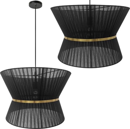 Toolight App1503-1Cp Hanglamp Zwart 50X50,5X32,5Cm