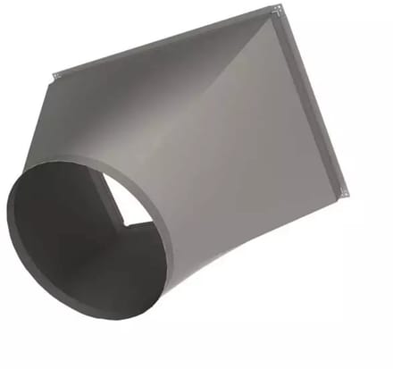 Rond op rechthoekig verloop B=150 mm x H=100 mm